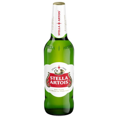 Stella Artois Premium Lager Beer Glass Bottle 5% ABV - 22.4 Oz - Image 3