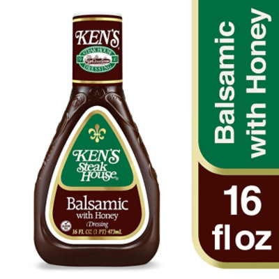 Kens Steak House Dressing Balsamic with Honey - 16 Fl. Oz. - Image 1