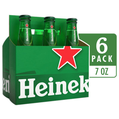 Heineken Original Lager Beer Bottles - 6-7 Fl. Oz. - balduccis