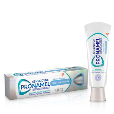 Sensodyne Pro Namel Toothpaste Daily Fluoride For Sensitive Teeth Gentle Whitening - 4 Oz - Image 1