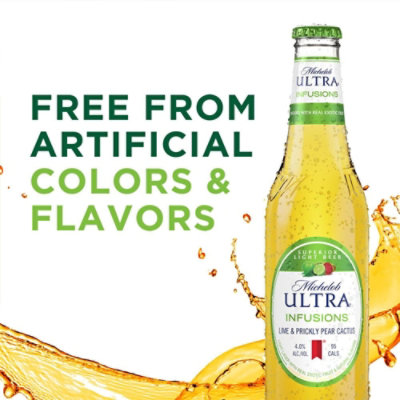 Michelob ULTRA Infusions Lime And Prickly Pear Cactus Light Beer In Bottles - 6-12 Fl. Oz. - Image 5