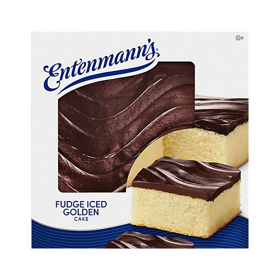 Entenmann's Fudge Iced Golden Cake - 19 Oz