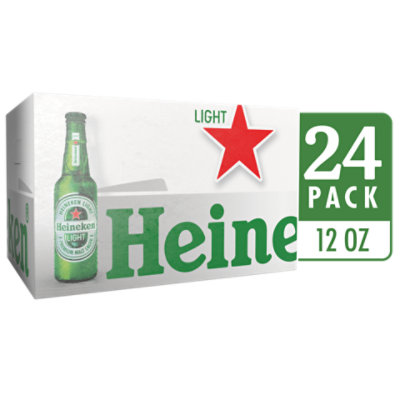 Heineken Beer Premium Light Lager Loose Pack Bottle - 24-12 Fl. Oz.