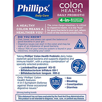 Phillips Colon Health Daily Probiotic Supplement Capsules - 30 Count - Image 5