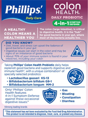 Phillips Colon Health Daily Probiotic Supplement Capsules - 30 Count - Image 5