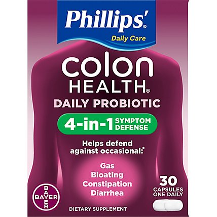 Phillips Colon Health Daily Probiotic Supplement Capsules - 30 Count - Image 2