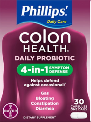 Phillips Colon Health Daily Probiotic Supplement Capsules - 30 Count - Image 2