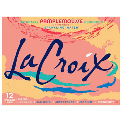 LaCroix Sparkling Water Core Pamplemousse Grapefruit 12 Count - 12 Oz - Image 3