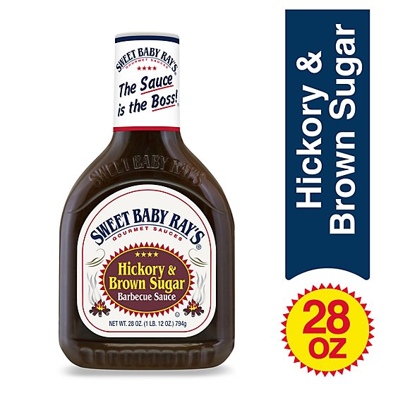 Sweet Baby Rays Sauce Barbecue Hickory & Brown Sugar - 28 Oz