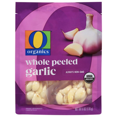 O Organics Whole Peeled Garlic - 6 Oz