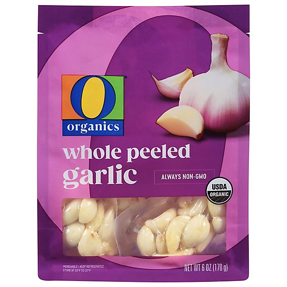 O Organics Organic Whole Peeled Garlic - 6 Oz