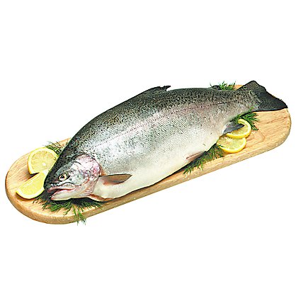 Seafood Service Counter Fish Trout Rainbow Whole Fresh Kosher - 0.75 LB - Image 1