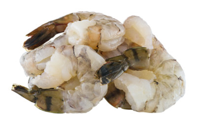 Seafood Service Counter Shrimp Raw 31-40 T-On Peeled & Deveined Previously Frozen - 0.75 LB