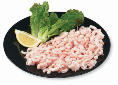 Shrimp Cooked 91-110 Count Tiny Previously Frozen Service Case - 1 Lb - Image 1