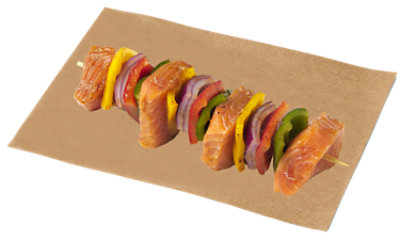 Atlantic Salmon Kabob With Vegetables - 1 Lb - Image 1