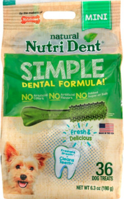 Nylabone Nutri Dent Dog Treat Dental Chews Mini Bag 36 Count - 6.3 Oz - Image 2