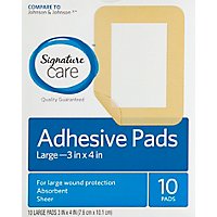 Signature Care Adhesive Pads Sheer Absorbent Large - 10 Count - Image 2