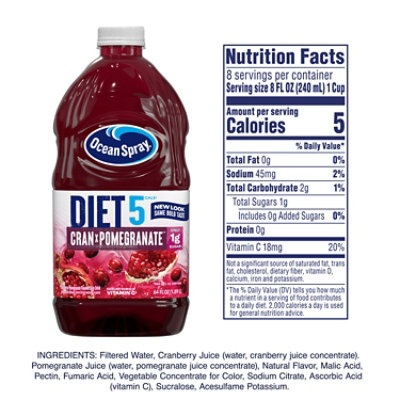 Ocean Spray Diet Juice Cran-Pomegranate - 64 Fl. Oz. - Image 4