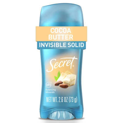 Secret Fresh Invisible Solid Cocoa Butter Antiperspirant and Deodorant - 2.6 Oz - Image 1