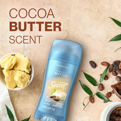 Secret Fresh Invisible Solid Cocoa Butter Antiperspirant and Deodorant - 2.6 Oz - Image 5