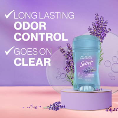 Secret Fresh Relaxing Lavender Clear Gel and Deodorant for Women - 2.6 Oz - Image 2