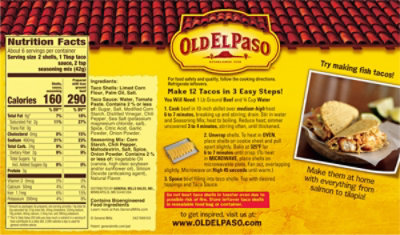 Old El Paso Tortillas Flour Dinner Kit Taco Crunchy Box - 8.8 Oz - Image 6