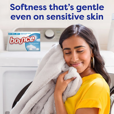 Bounce Free & Gentle Unscented Fabric Softener Dryer Sheets for Sensitive Skin - 240 Count - Image 8