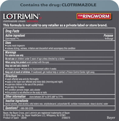 Lotrimin AF Antifungal Cream Clotrimazole For Ringworm - 0.42 Oz - Image 5