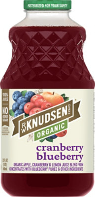 RW Knudsen Organic Cranberry Blueberry Juice - 32 Oz - Image 2