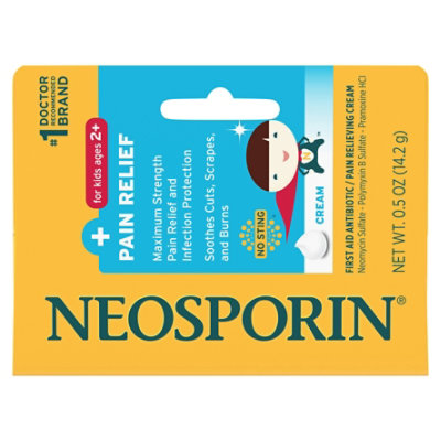 Neosporin First Aid Antibiotic Cream For Kids Pain Relief - .5 Oz - Image 3