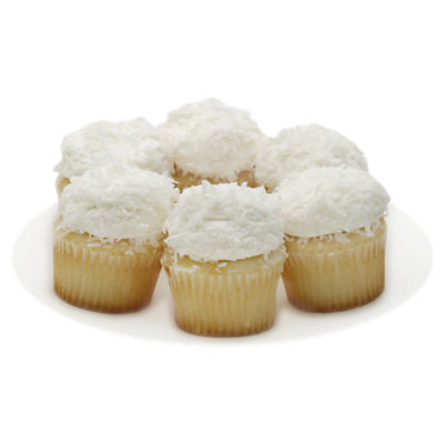 Bakery Cupcake Coconut Topped 6 Count - Each