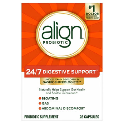 Align Probiotic Supplement Capsules Digestive Support - 28 Count