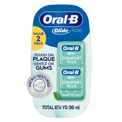 Oral-B Glide Pro Health Floss Comfort Plus Mint Value 2 Pack - 3 Count
