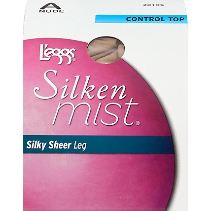 Leggs Control Top Size A Silken Mist Pantyhose - 1 Pair - Image 2
