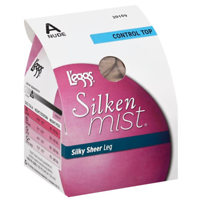 Leggs Control Top Size A Silken Mist Pantyhose - 1 Pair - Image 1