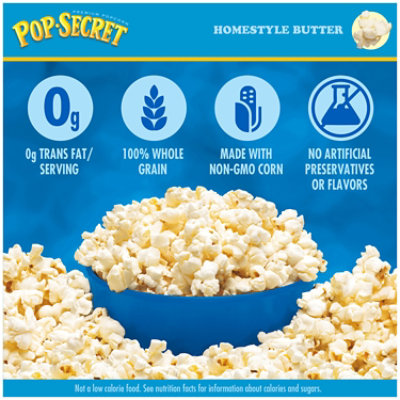 Pop Secret Homestyle Microwave Popcorn 3 Count - 3.2 Oz - Image 2