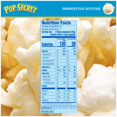 Pop Secret Homestyle Microwave Popcorn 3 Count - 3.2 Oz - Image 4