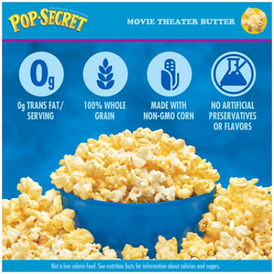 Pop Secret Movie Theater Butter Microwave Popcorn 3 Count - 3.2 Oz - Image 2