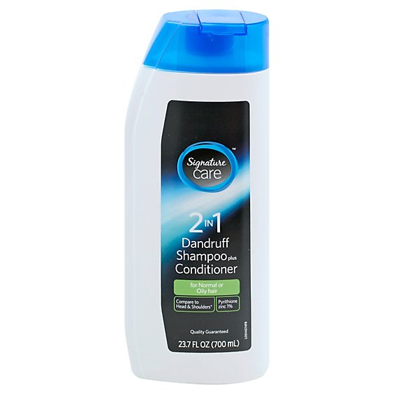 Signature Care Shampoo Plus Conditioner 2in1 Dandruff Normal Or Oily Hair - 23.7 Fl. Oz.