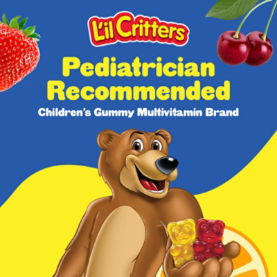 Lil Critters Vitamins Gummy Vites Complete Multivitamin Natural Fruit Flavors - 190 Count - Image 2