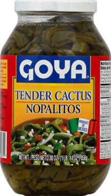 Goya Tender Cactus Nopalitos Jar - 30 Oz - Image 1