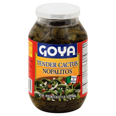 Goya Tender Cactus Nopalitos Jar - 30 Oz - tomthumb