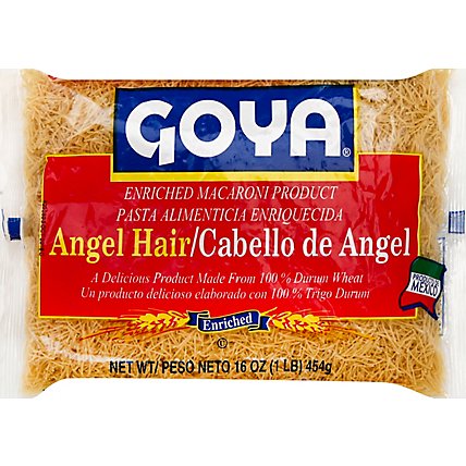 Goya Pasta Enriched Angel Hair Bag - 16 Oz - Image 2