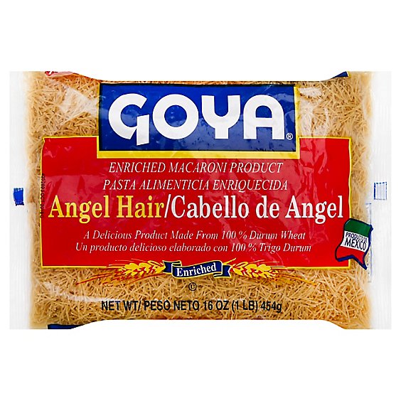 Goya Pasta Enriched Angel Hair Bag - 16 Oz