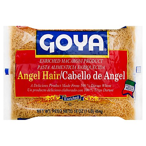 Goya Pasta Enriched Angel Hair Bag - 16 Oz
