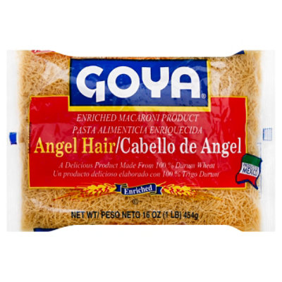 Goya Pasta Enriched Angel Hair Bag - 16 Oz