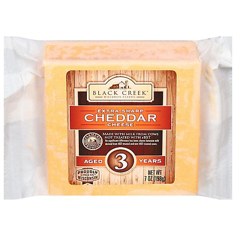 Black Creek Cheese Cheddar Sharp Aged 3 Years - 7 Oz