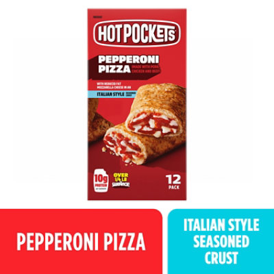 Hot Pocket Pepperoni Pizza Sandwiches Box 12 Count - 54 Oz