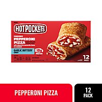 Hot Pockets Pepperoni Pizza Sandwiches Box 12 Count - 54 Oz - Image 1