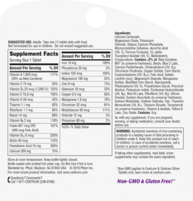 Centrum Multivitamin Multimineral Supplement Ultra Womens Tablets - 100 Count - Image 4